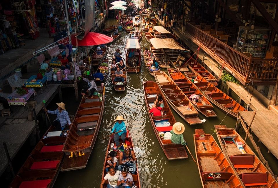 Marché flottant de Damnoen Saduak